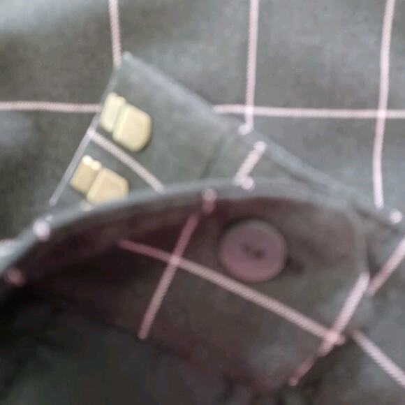 LOFT Marisa Slim Leg Career Dress Pant Women's Size 6 Gray Pink Windowpane NEW - Picture 7 of 10